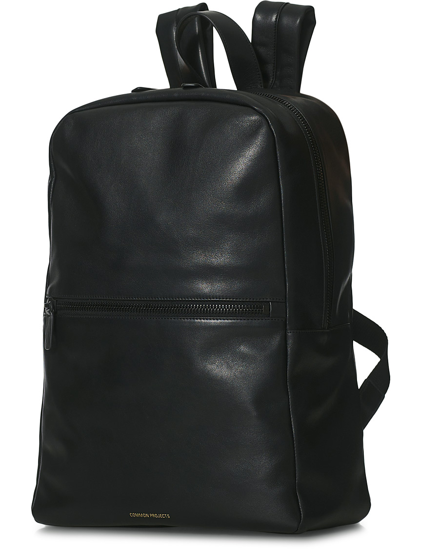 Herr | Common Projects Pebbled Nappa Leather Backpack Black | Common Projects | Pebbled Nappa Leather Backpack Black