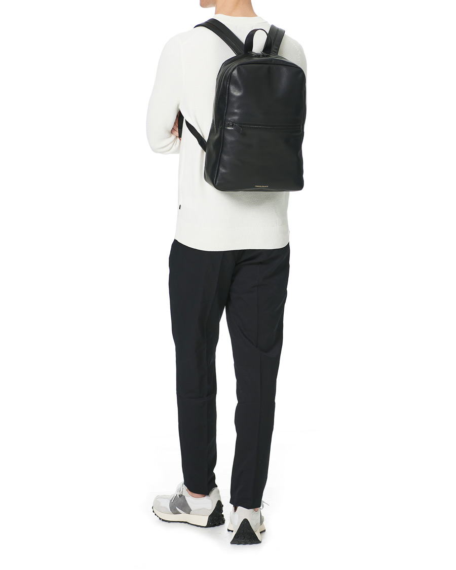 Herr | Common Projects Pebbled Nappa Leather Backpack Black | Common Projects | Pebbled Nappa Leather Backpack Black
