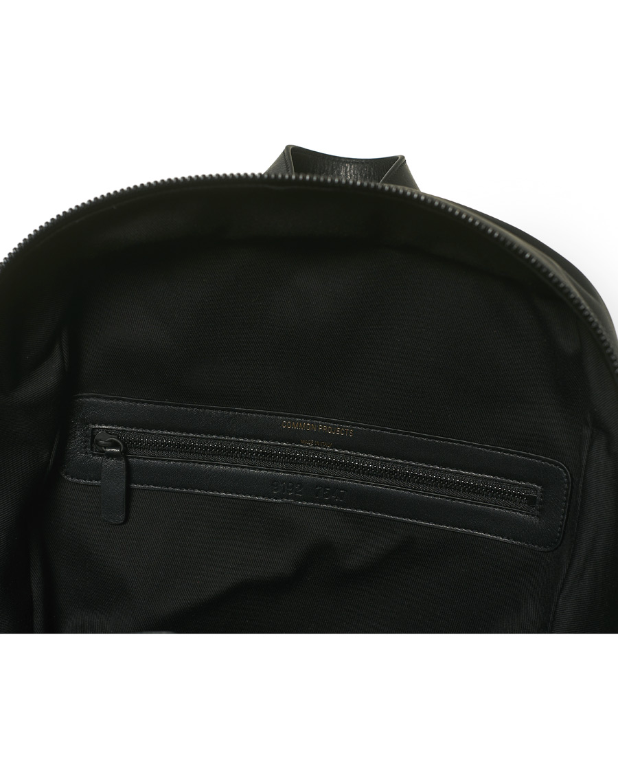 Herr | Common Projects Pebbled Nappa Leather Backpack Black | Common Projects | Pebbled Nappa Leather Backpack Black