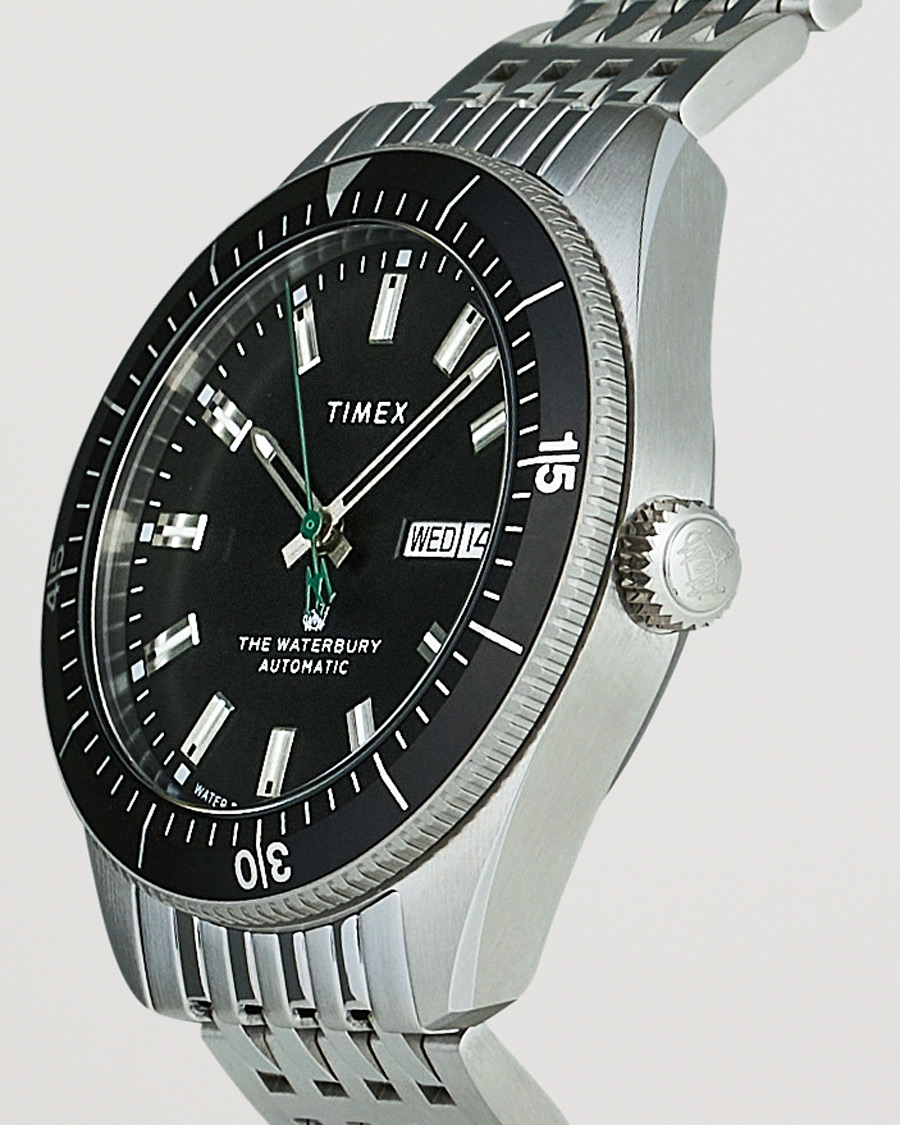 Herr | Timex Waterbury Diver Automatic 40mm Steel/Black Dial | Timex | Waterbury Diver Automatic 40mm Steel/Black Dial