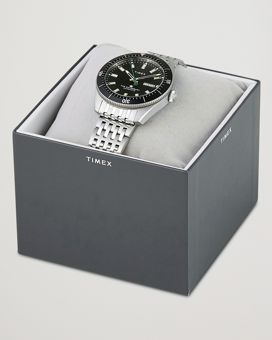 Herr | Timex Waterbury Diver Automatic 40mm Steel/Black Dial | Timex | Waterbury Diver Automatic 40mm Steel/Black Dial