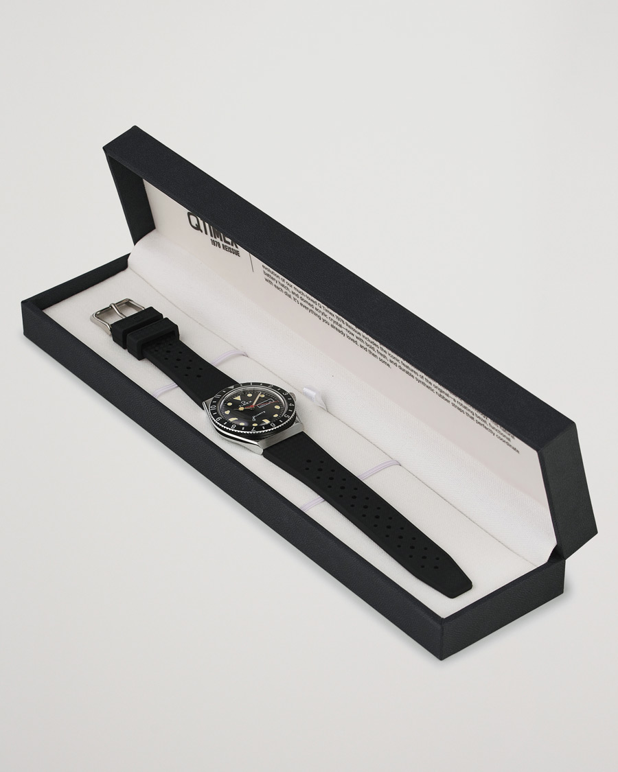 Herr | Timex Q Diver 38mm Rubber Strap Black | Timex | Q Diver 38mm Rubber Strap Black