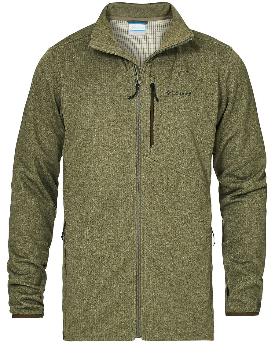 Herr | Tröjor | Columbia | Park View Full Zip Fleece Stone Green Heather