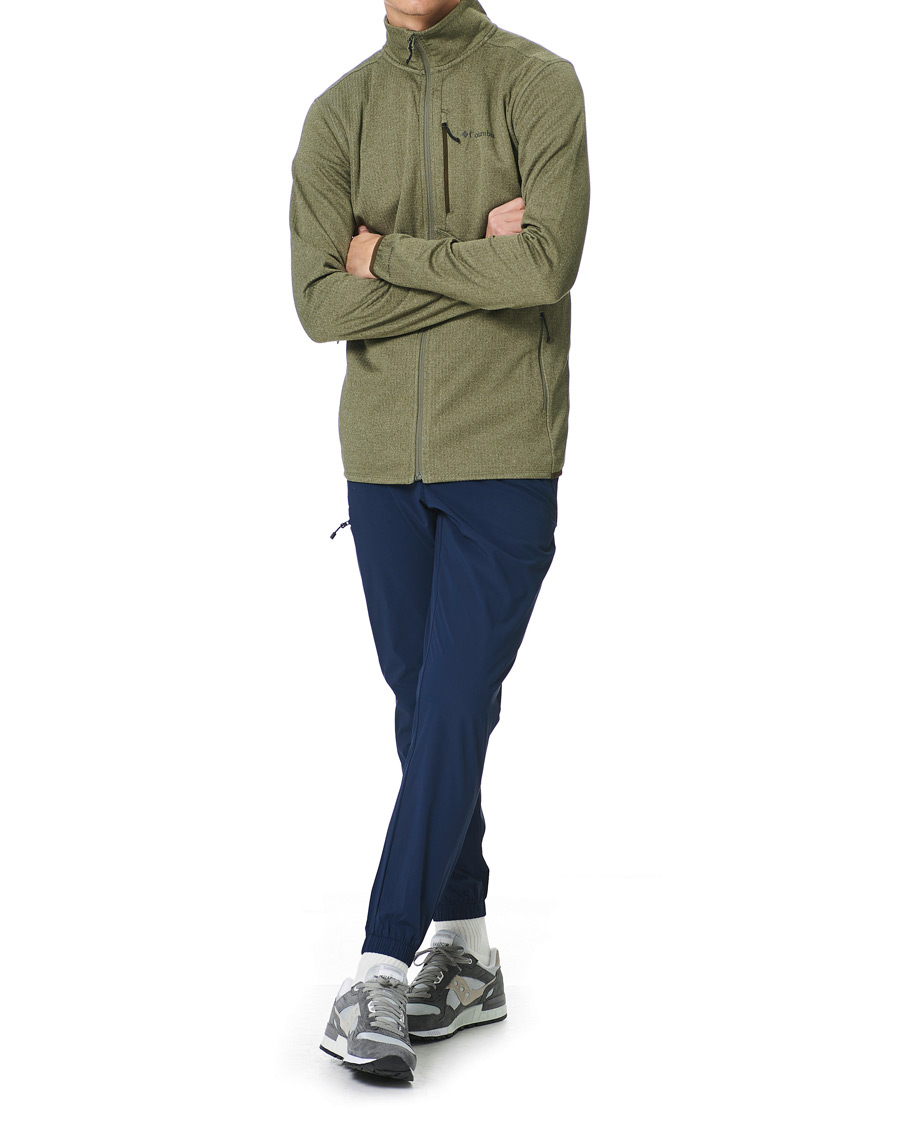 Herr | Tröjor | Columbia | Park View Full Zip Fleece Stone Green Heather
