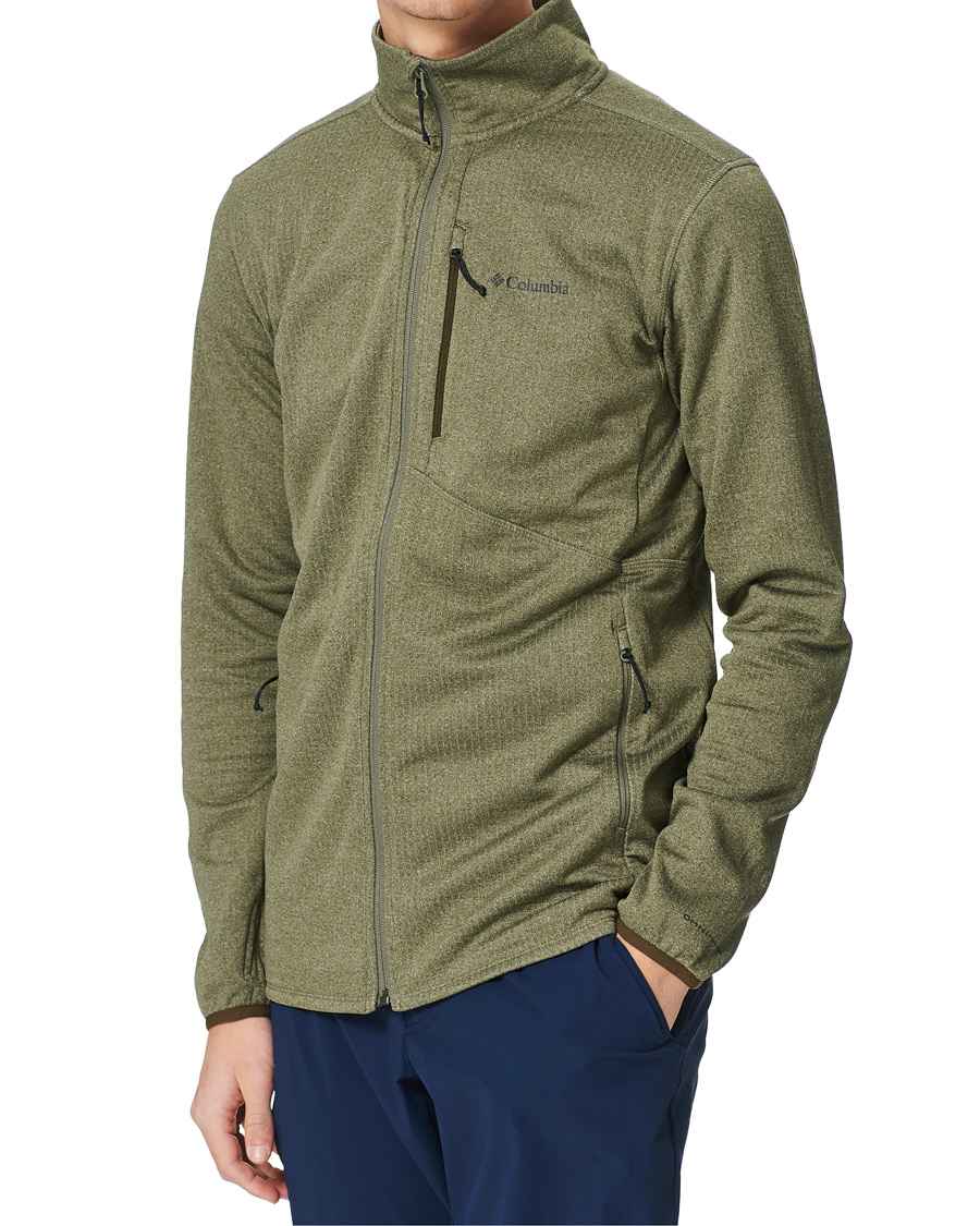 Herr | Tröjor | Columbia | Park View Full Zip Fleece Stone Green Heather