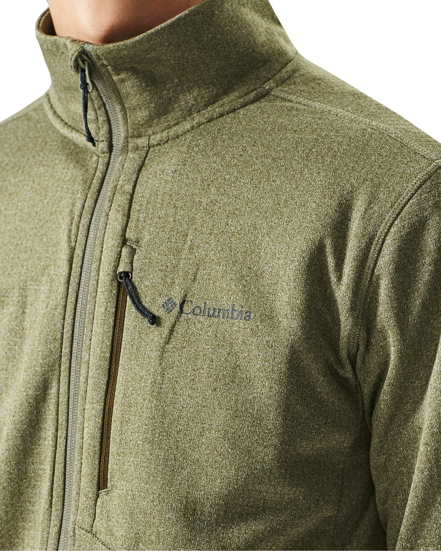 Herr | Tröjor | Columbia | Park View Full Zip Fleece Stone Green Heather