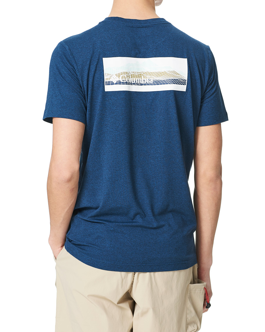 Herr | T-Shirts | Columbia | Tech Trail Graphic Tee Collegiate Navy
