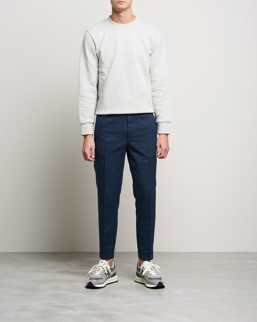 Herr | Byxor | Filippa K | Terry Linen Trousers Navy