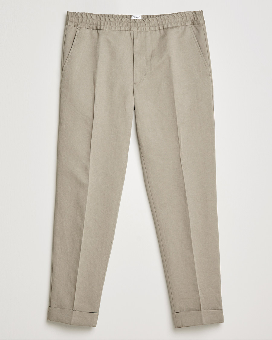 Herr | Byxor | Filippa K | Terry Linen Trousers Light Taupe