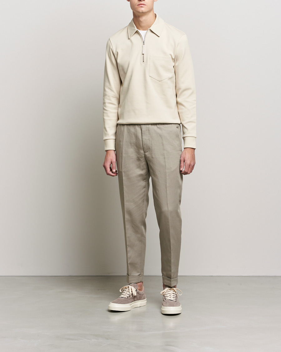 Herr | Byxor | Filippa K | Terry Linen Trousers Light Taupe