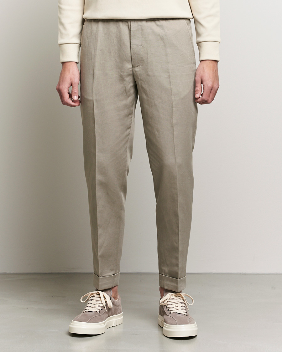 Herr | Byxor | Filippa K | Terry Linen Trousers Light Taupe
