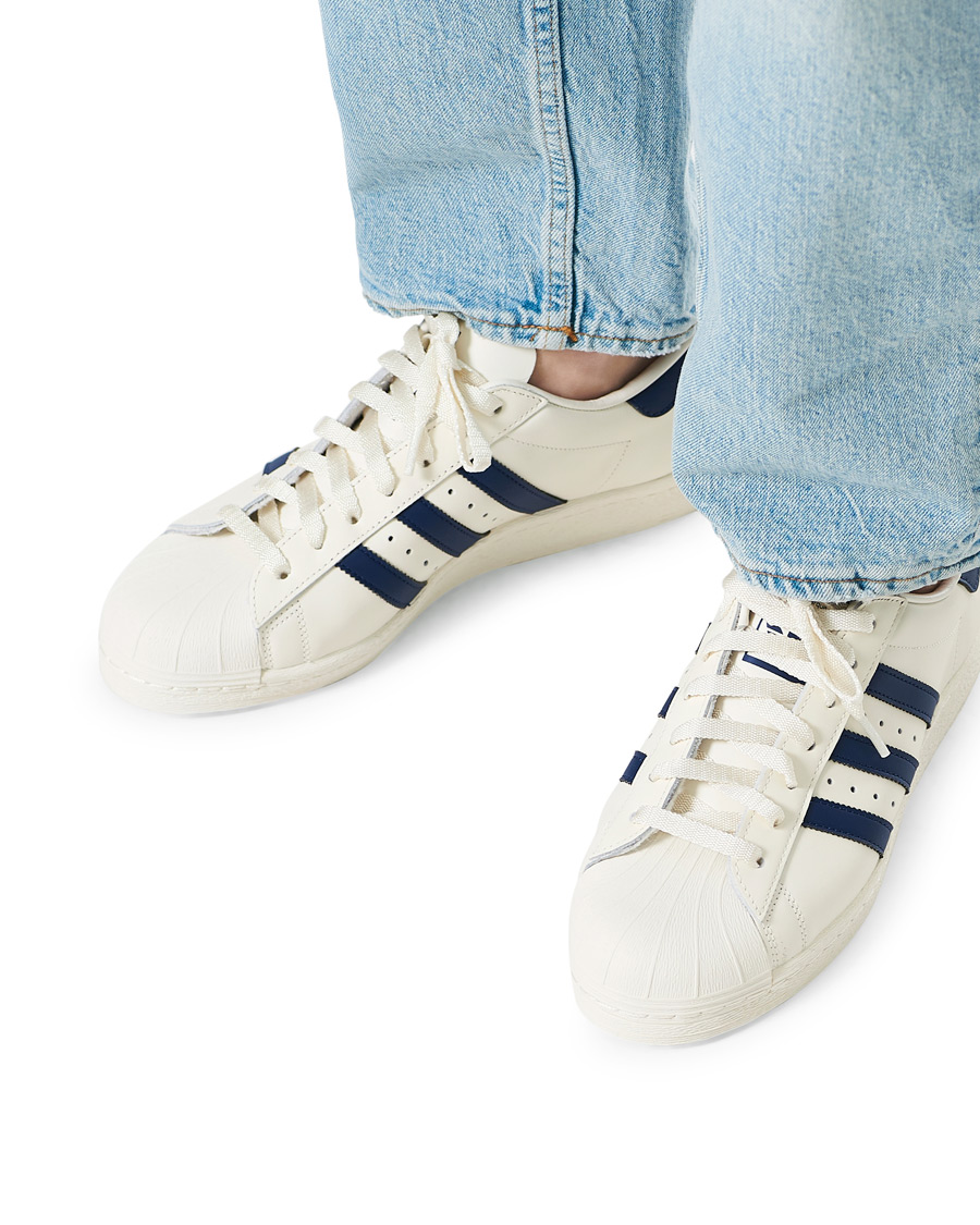 Herr | adidas Originals Superstar Sneaker Offwhite/Dark Bue | adidas Originals | Superstar Sneaker Offwhite/Dark Bue