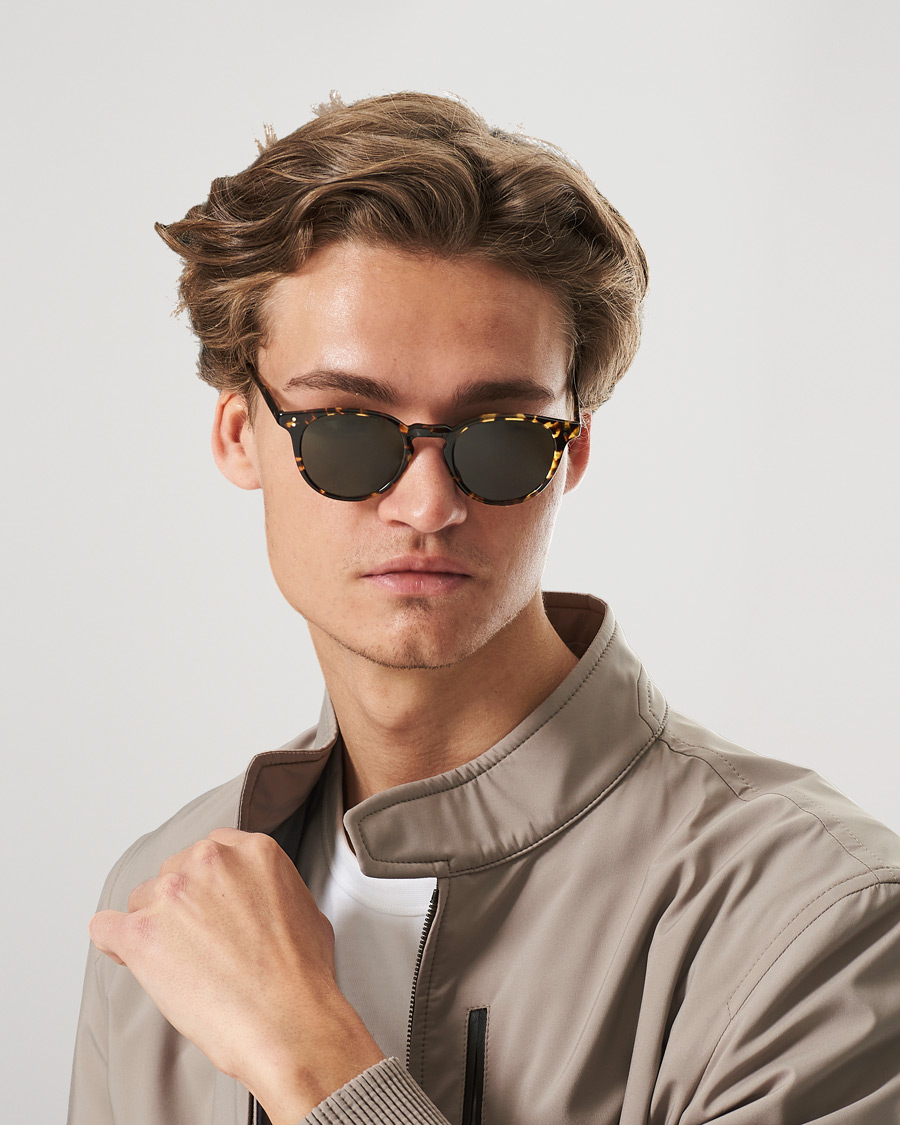 Herr | Accessoarer | Garrett Leight | Clement Sunglasses Tuscan Tortoise/Pure