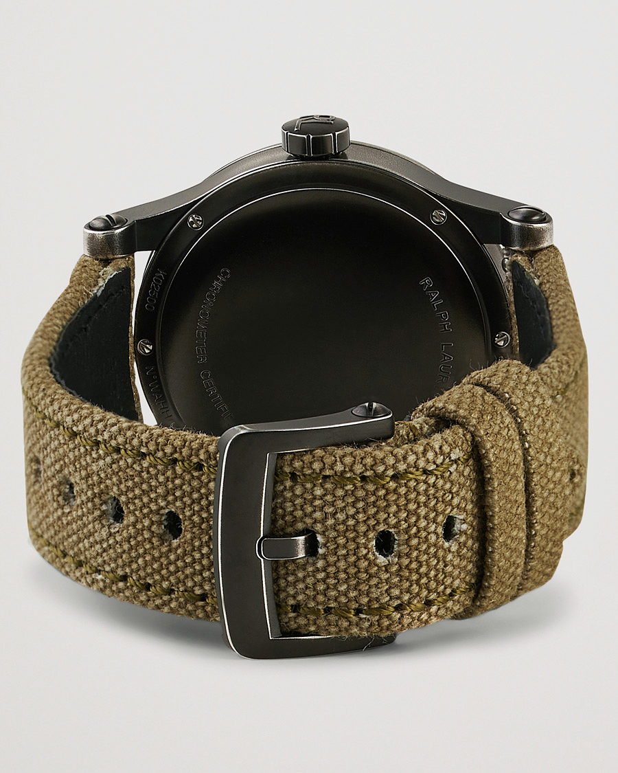 Herr | Polo Ralph Lauren 45mm Safari Chronometer Black Steel/Canvas Strap | Polo Ralph Lauren | 45mm Safari Chronometer Black Steel/Canvas Strap