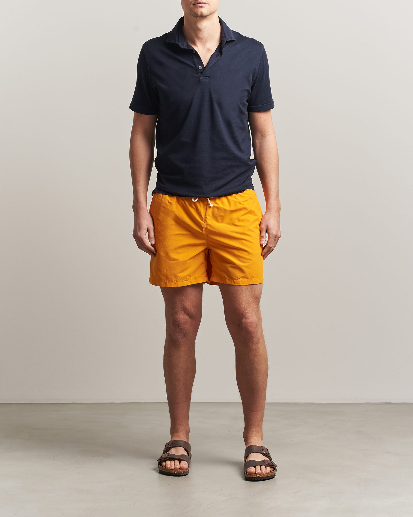 Herr | Badbyxor | Ripa Ripa | Plain Swimshorts Yellow
