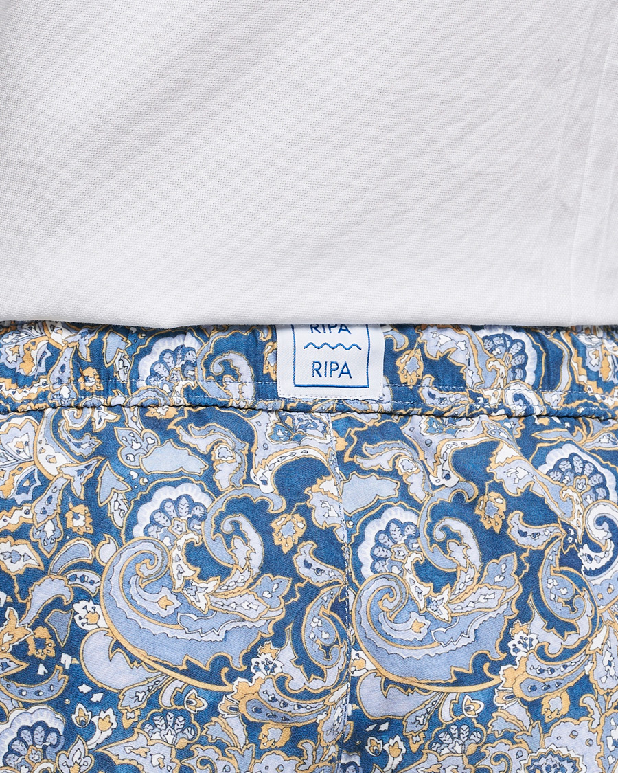 Herr | Badbyxor | Ripa Ripa | Printed Swimshorts Blue/Light Blue