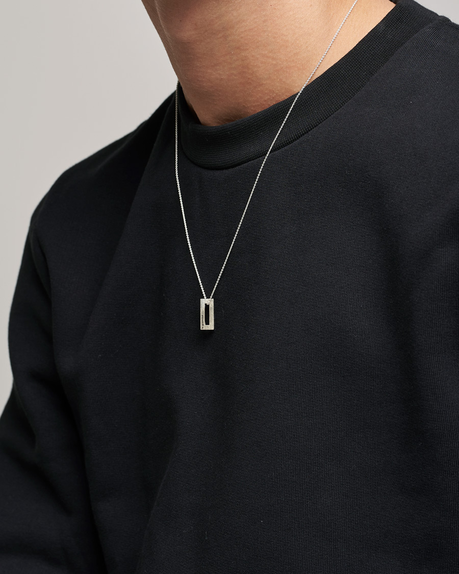 Herr | Avdelningar | LE GRAMME | Rectangular Necklace Le 1.5 Sterling Silver