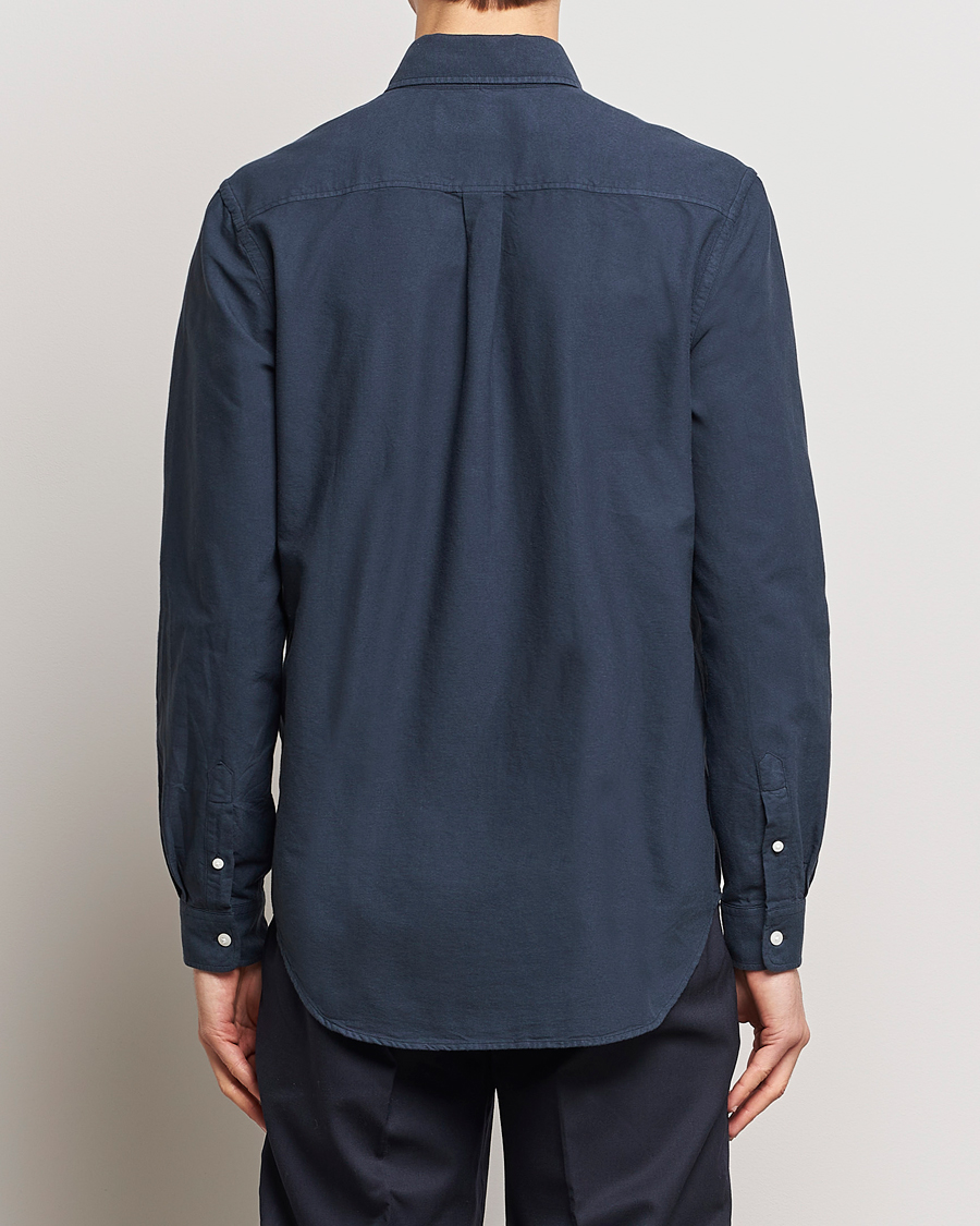 Herr | Skjortor | A Day's March | Moorgate Dyed Oxford Shirt Navy