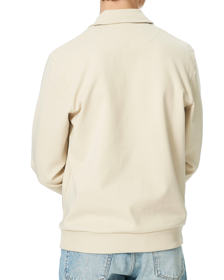 Herr | Tröjor | A Day's March | Cabot Half-Zip Polo Sweater Sand