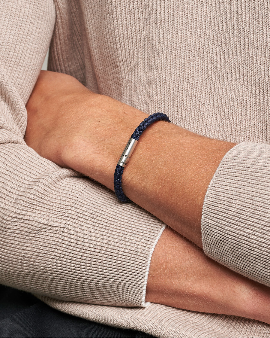 Herr | LE GRAMME X Orlebar Brown Nato Bracelet Navy/Sterling Silver | LE GRAMME | X Orlebar Brown Nato Bracelet Navy/Sterling Silver