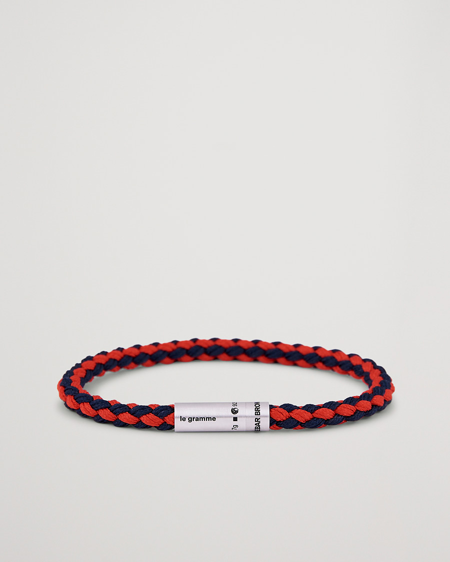 Herr | Smycken | LE GRAMME | X Orlebar Brown Nato Bracelet Navy/Red