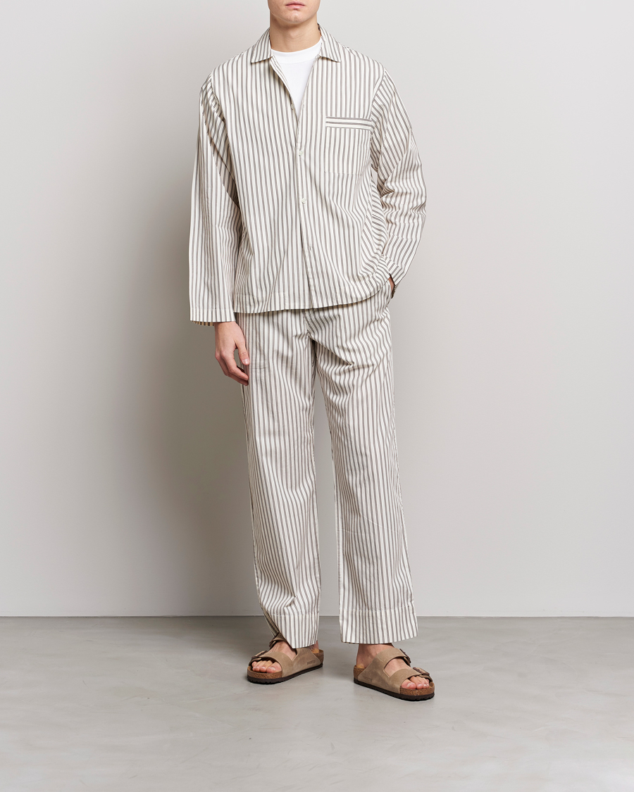Herr | Pyjamas & Morgonrockar | Tekla | Poplin Pyjama Shirt Hopper Stripes