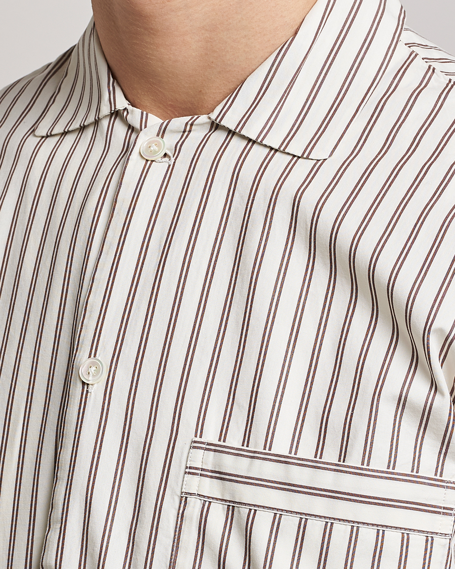 Herr | Pyjamas & Morgonrockar | Tekla | Poplin Pyjama Shirt Hopper Stripes