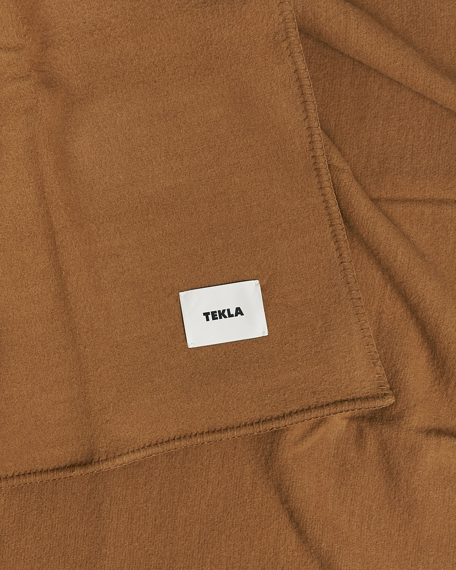 Herr | Tekla Merino Wool Blanket Camel | Tekla | Merino Wool Blanket Camel