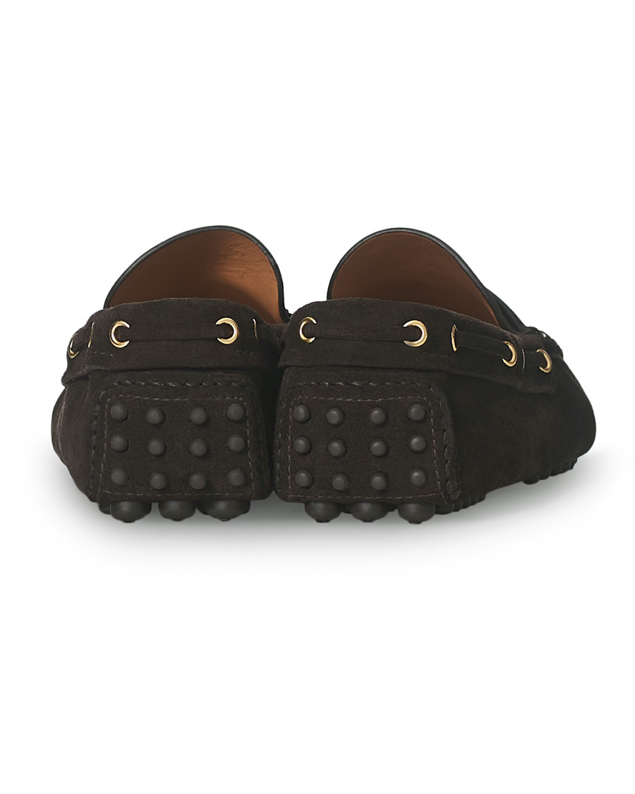 Herr | Car Shoe Driver Penny Moccasin Dark Brown Suede | Car Shoe | Driver Penny Moccasin Dark Brown Suede