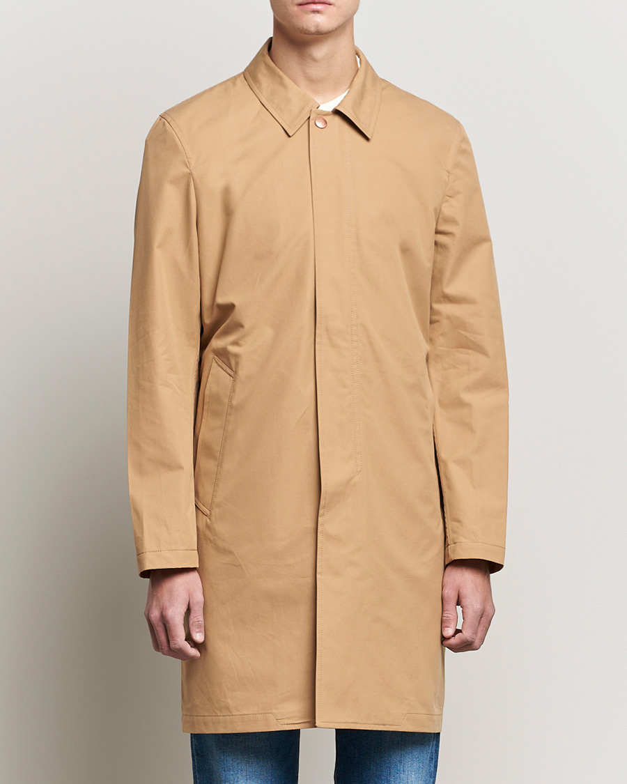 Herr | Jackor | Private White V.C. | Unlined Cotton Ventile Mac Coat 3.0 Warm Sand