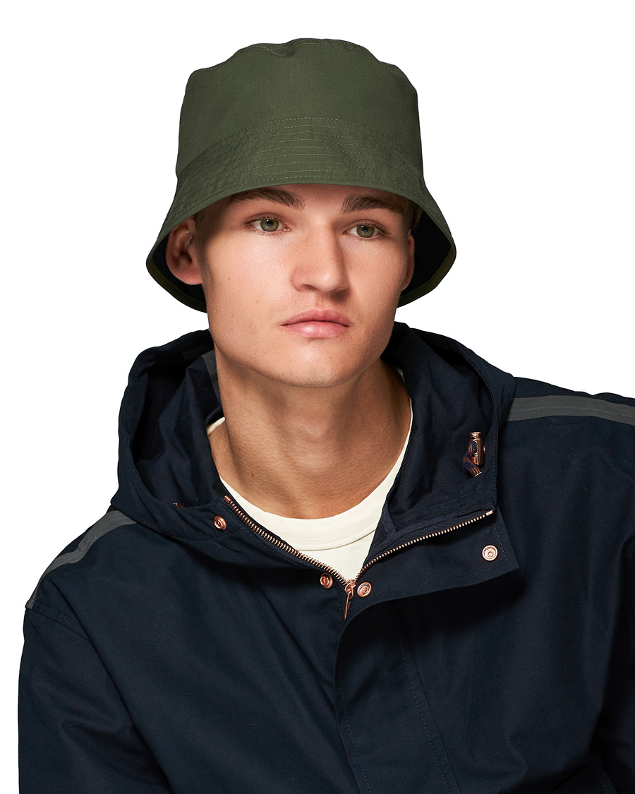 Herr | Private White V.C. Reversible Ventile Bucket Hat Olive | Private White V.C. | Reversible Ventile Bucket Hat Olive