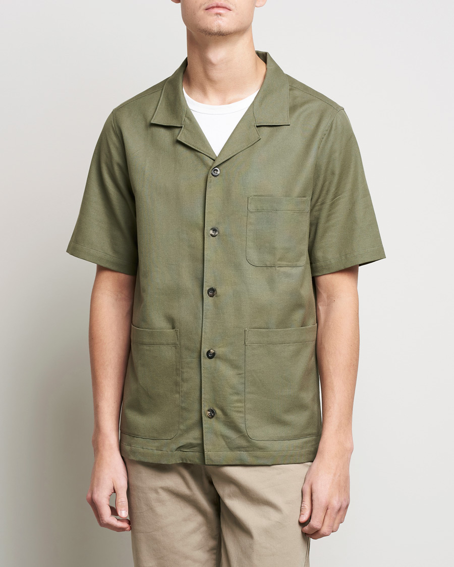 Herr | Skjortor | Private White V.C. | 3 Pocket Cruiser Shirt Olive