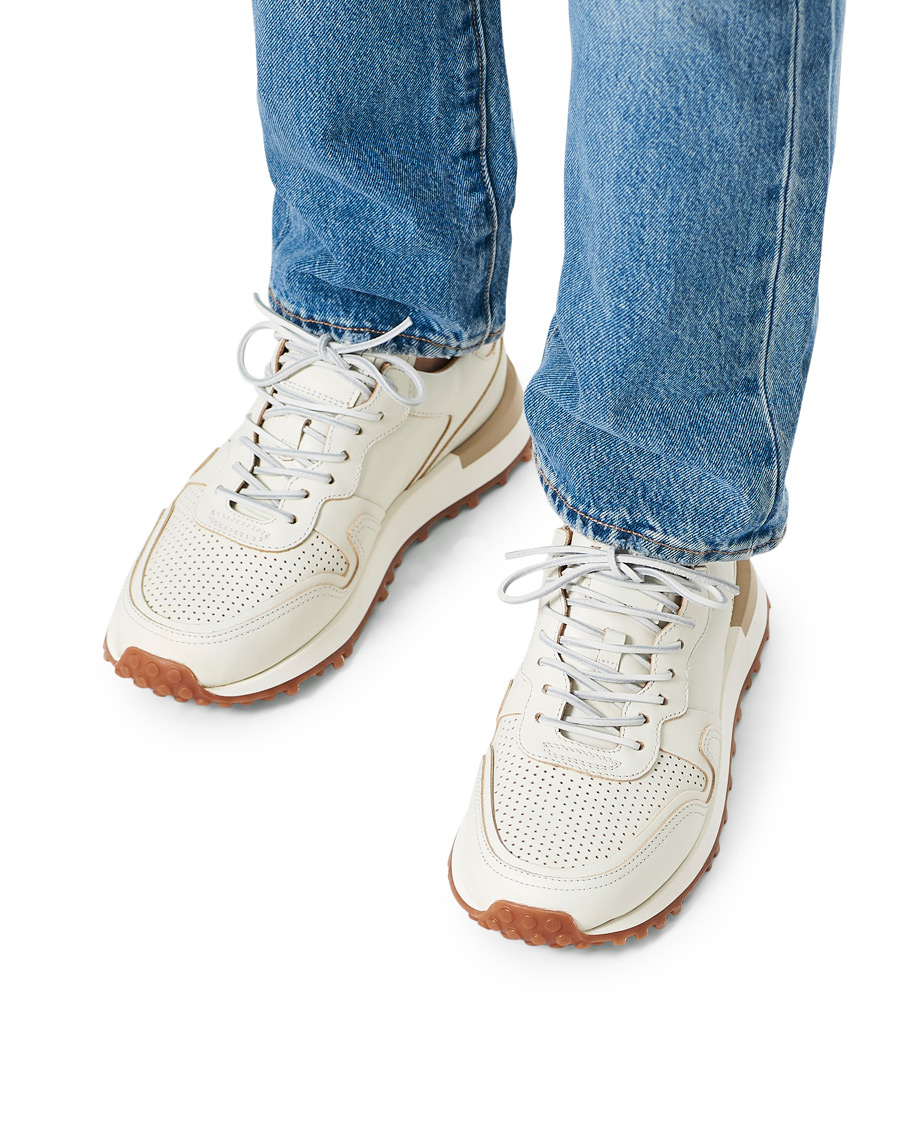 Herr | Buttero Futura Calf Leather Sneaker Off White | Buttero | Futura Calf Leather Sneaker Off White