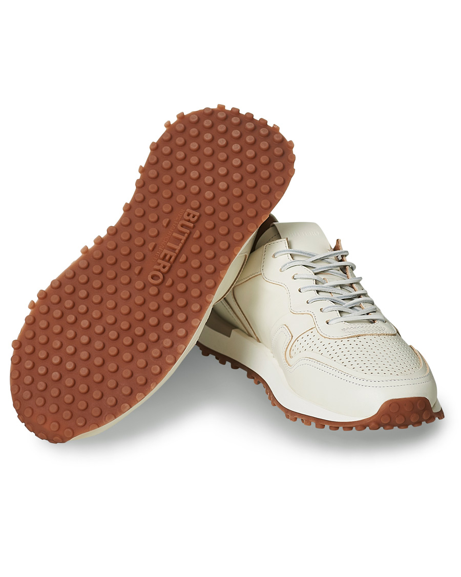 Herr | Buttero Futura Calf Leather Sneaker Off White | Buttero | Futura Calf Leather Sneaker Off White