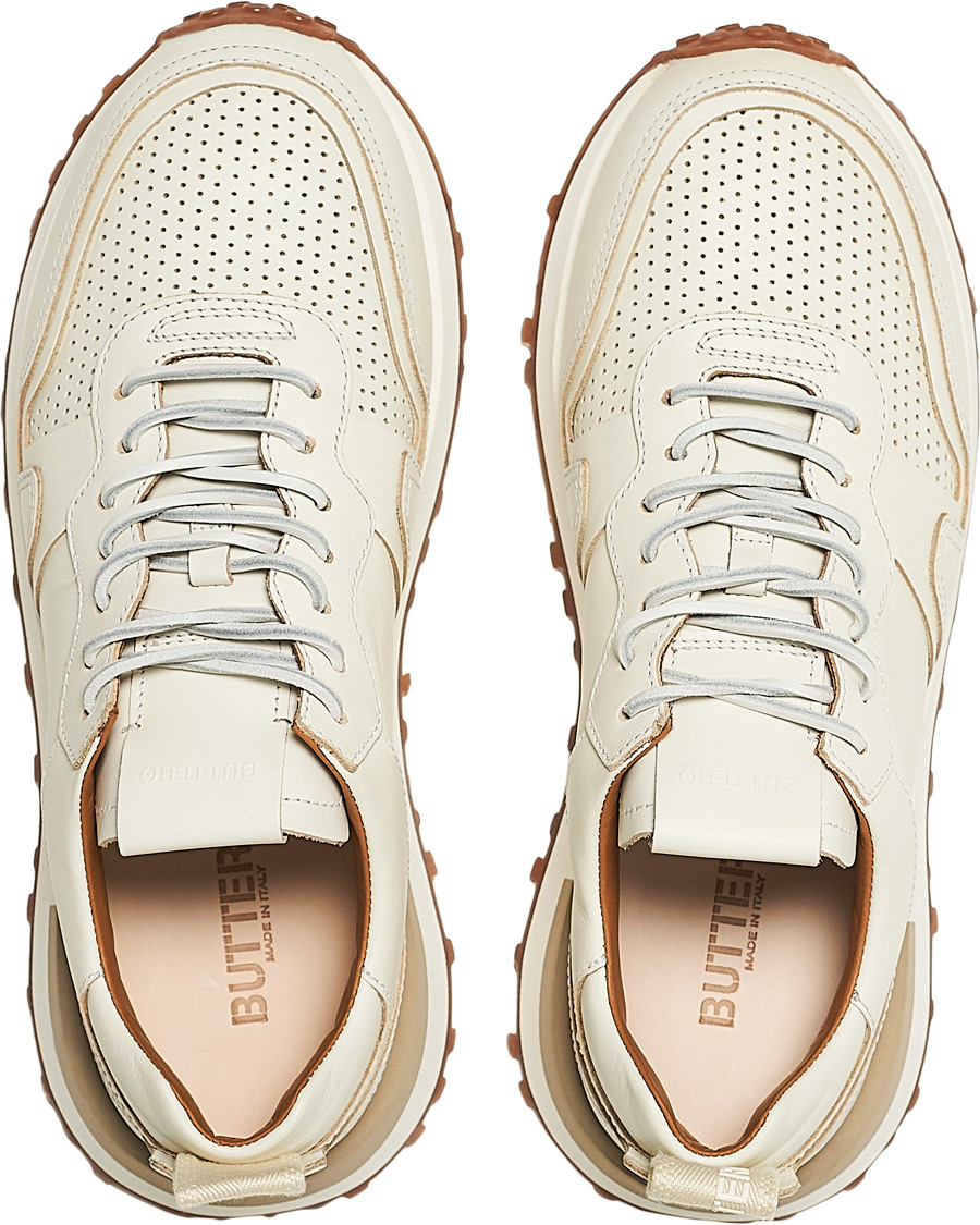 Herr | Buttero Futura Calf Leather Sneaker Off White | Buttero | Futura Calf Leather Sneaker Off White