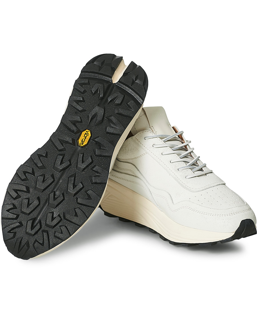 Herr | Buttero Vinci Bianchetto Leather Running Sneaker Off White | Buttero | Vinci Bianchetto Leather Running Sneaker Off White