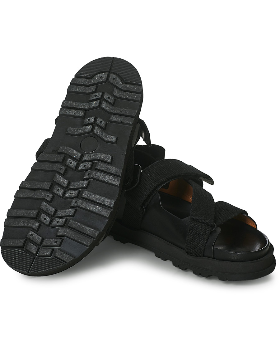 Herr | Buttero Pier Leather Sandal Black | Buttero | Pier Leather Sandal Black