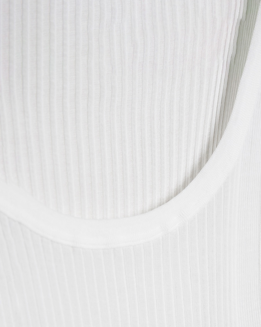 Herr | Kläder | Zimmerli of Switzerland | Ribbed Mercerized Cotton Tank Top White