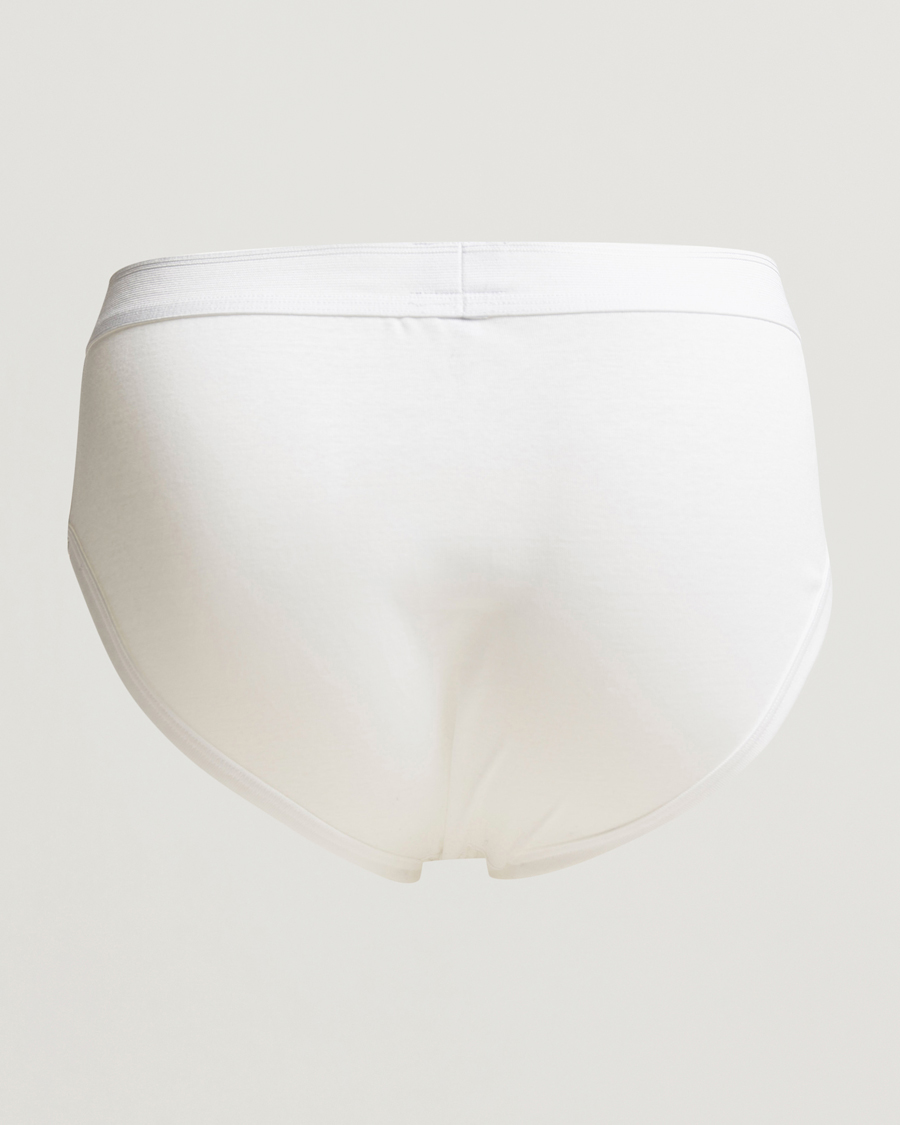 Herr | Underkläder | Zimmerli of Switzerland | Mercerized Cotton Briefs White