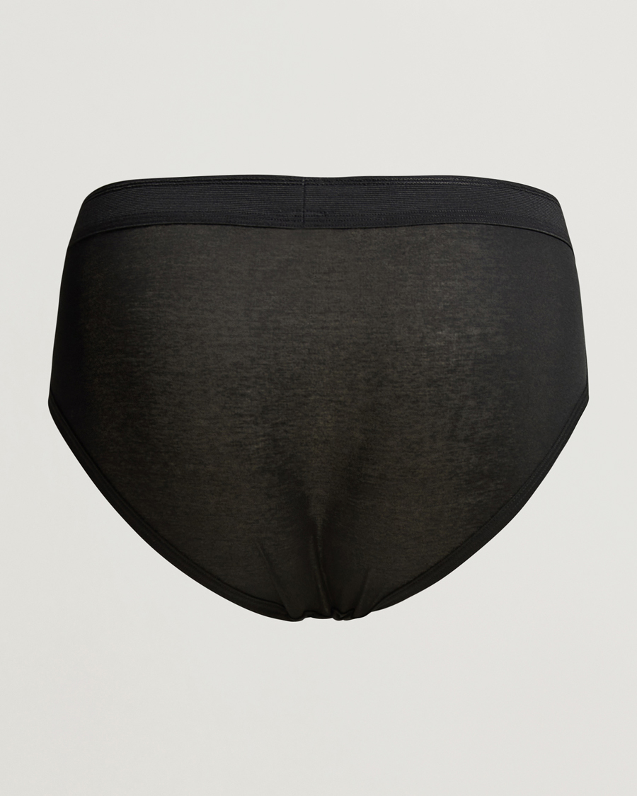 Herr | Underkläder | Zimmerli of Switzerland | Mercerized Cotton Briefs Black