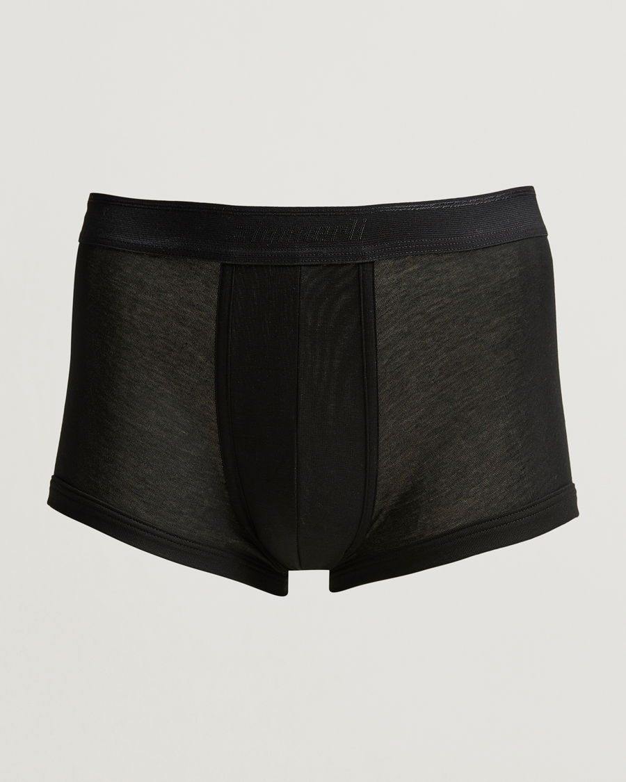 Herr | Underkläder | Zimmerli of Switzerland | Mercerized Cotton Boxer Briefs Black