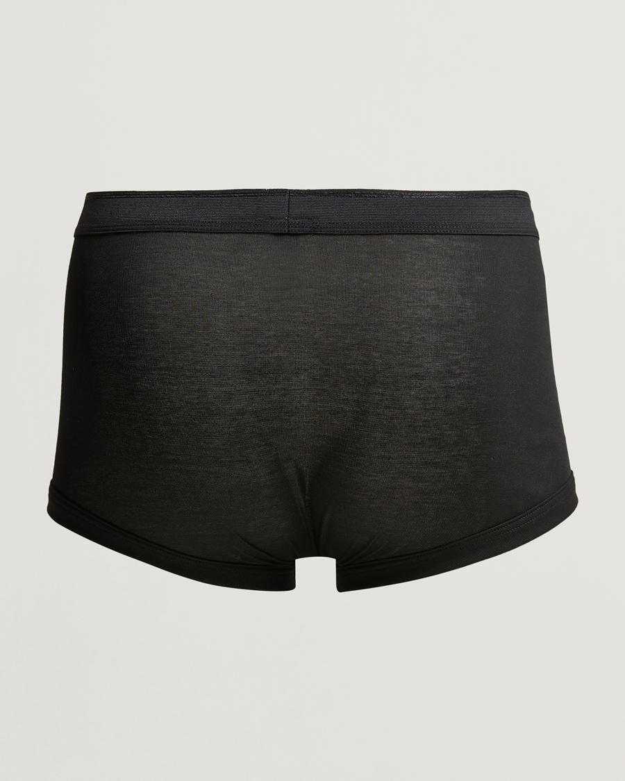 Herre |  | Zimmerli of Switzerland | Mercerized Cotton Boxer Briefs Black