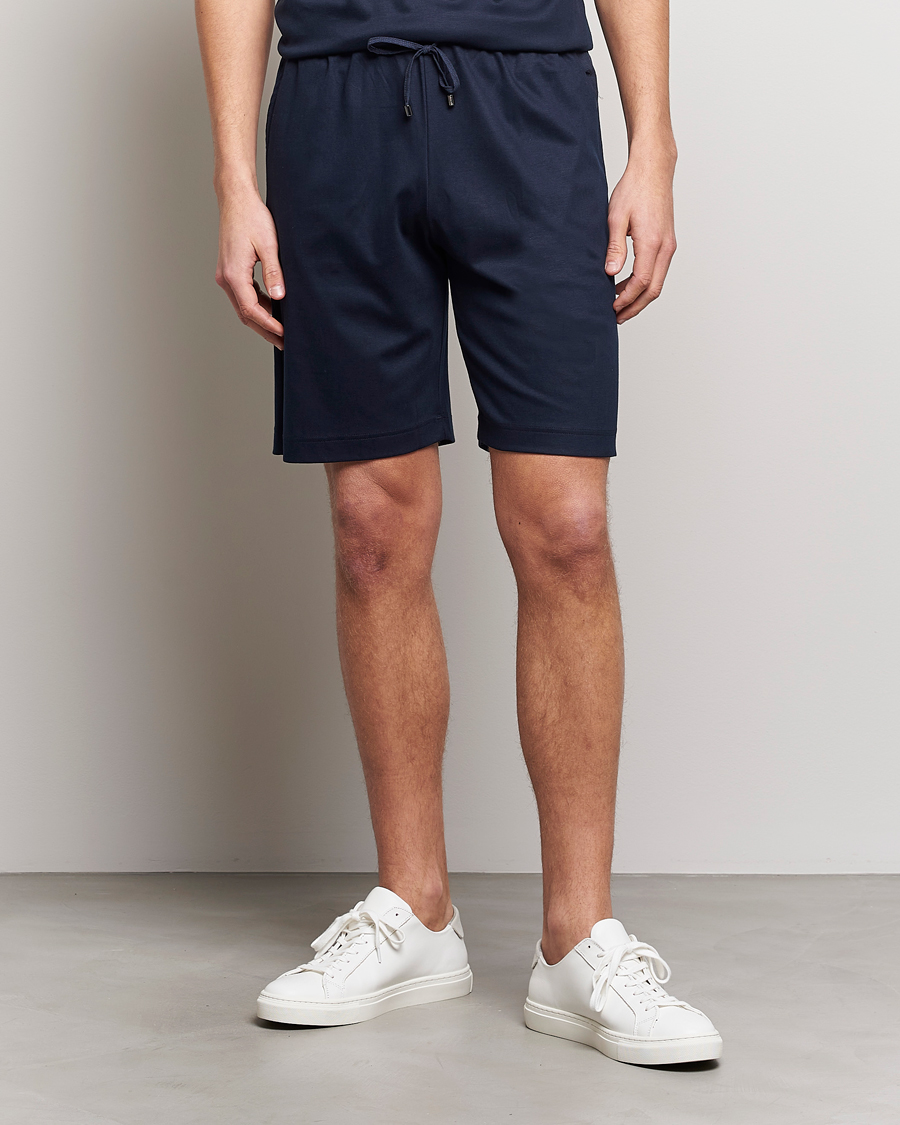 Herr | Pyjamas & Morgonrockar | Zimmerli of Switzerland | Cotton/Modal Loungewear Shorts Midnight