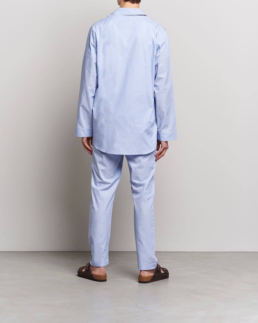 Herr | Pyjamas & Morgonrockar | Zimmerli of Switzerland | Mercerized Cotton Pyjamas Light Blue