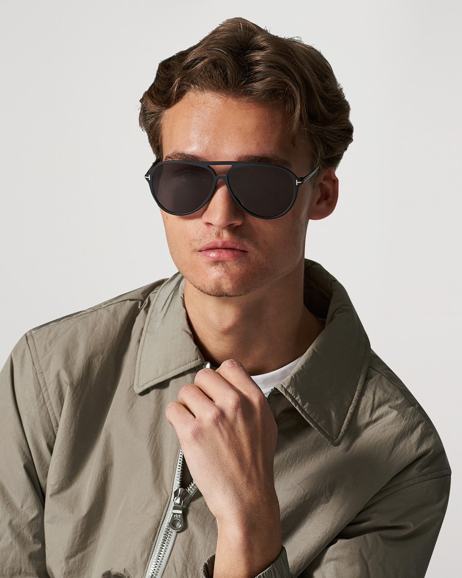 Herr | Tom Ford Samson Polarized Sunglasses Matte Black/Smoke | Tom Ford | Samson Polarized Sunglasses Matte Black/Smoke