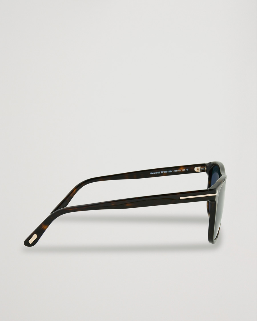 Herr | Tom Ford Gerard Sunglasses Dark Havana/Blue | Tom Ford | Gerard Sunglasses Dark Havana/Blue