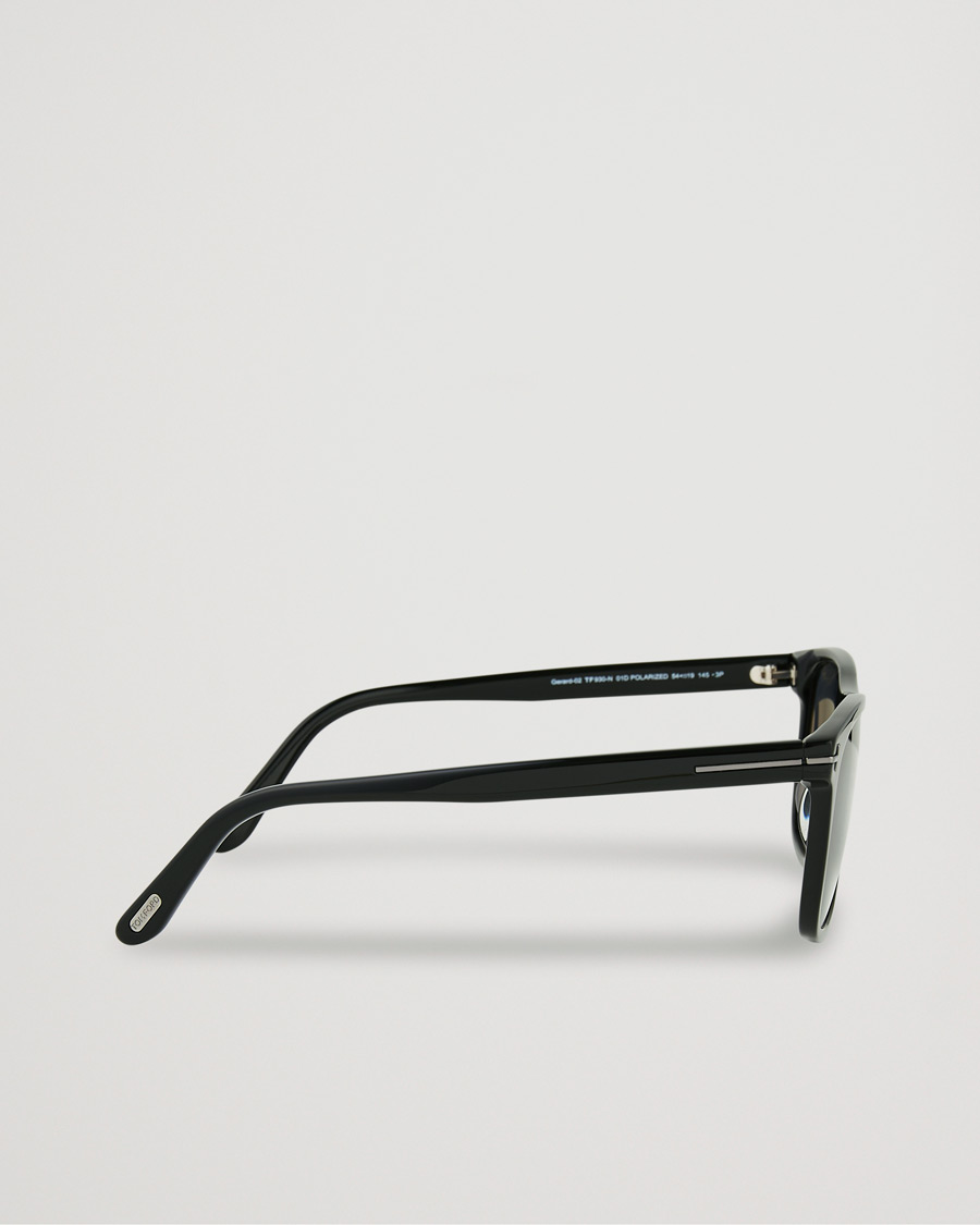 Herr | Solglasögon | Tom Ford | Gerard Polarized Sunglasses Shiny Black/Smoke