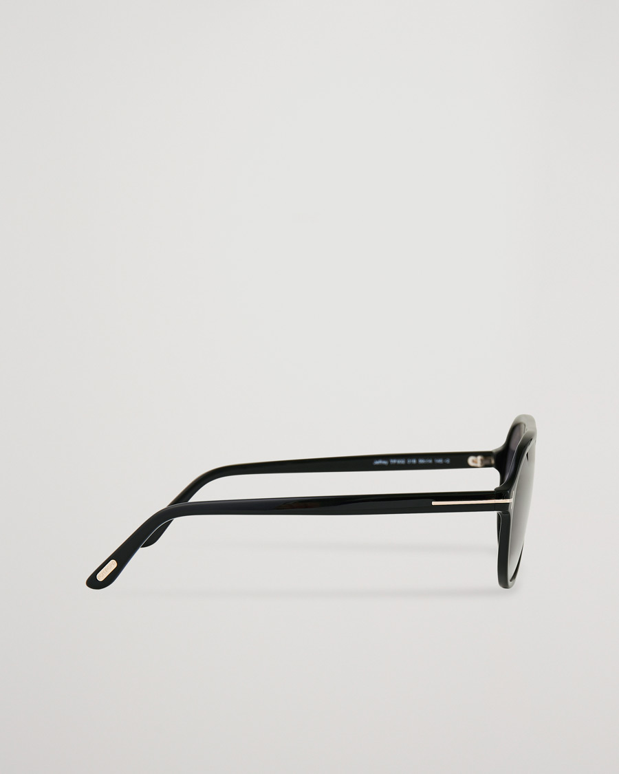 Herr | Solglasögon | Tom Ford | Jeffrey Sunglasses Shiny Black/Gradient Smoke