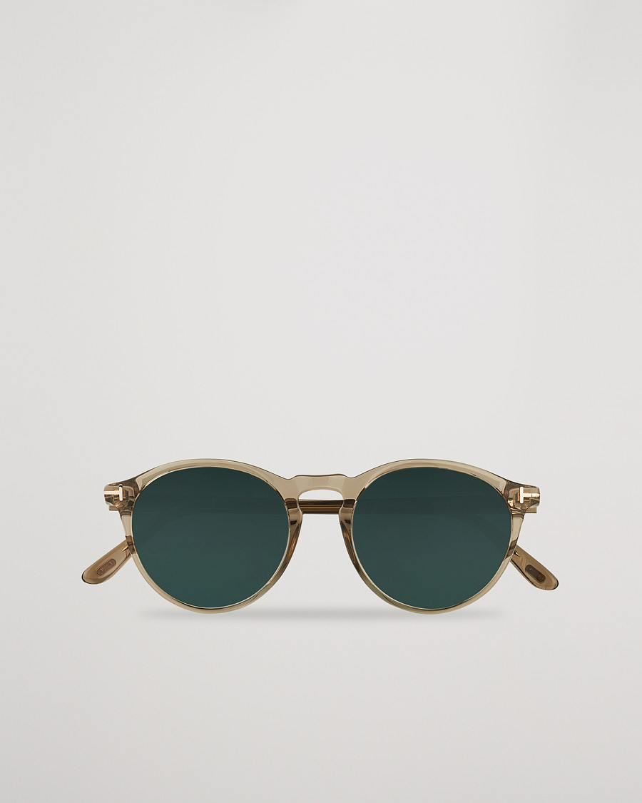 Herr |  | Tom Ford | Aurele Sunglasses Shiny Beige/Blue
