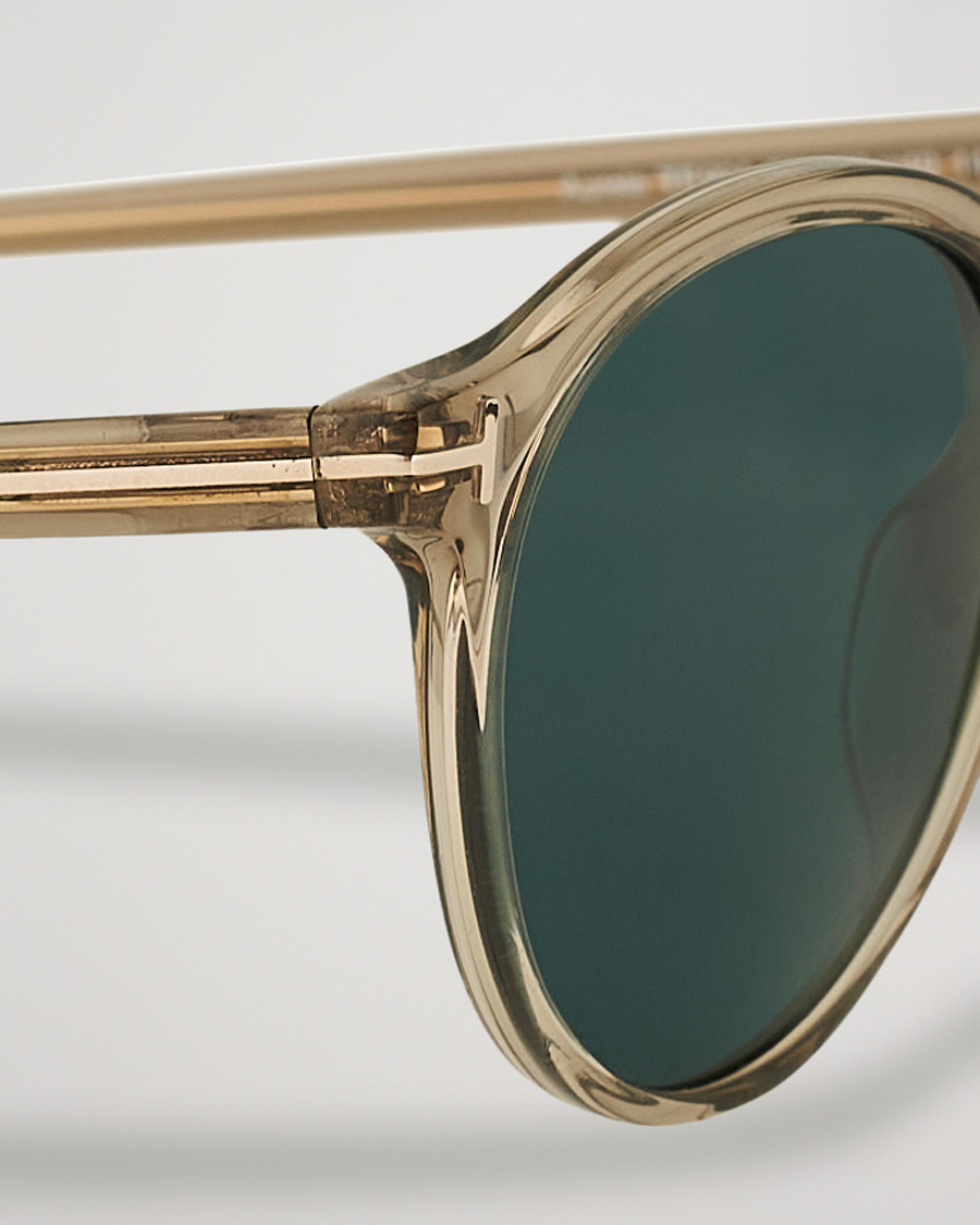 Herr | Solglasögon | Tom Ford | Aurele Sunglasses Shiny Beige/Blue